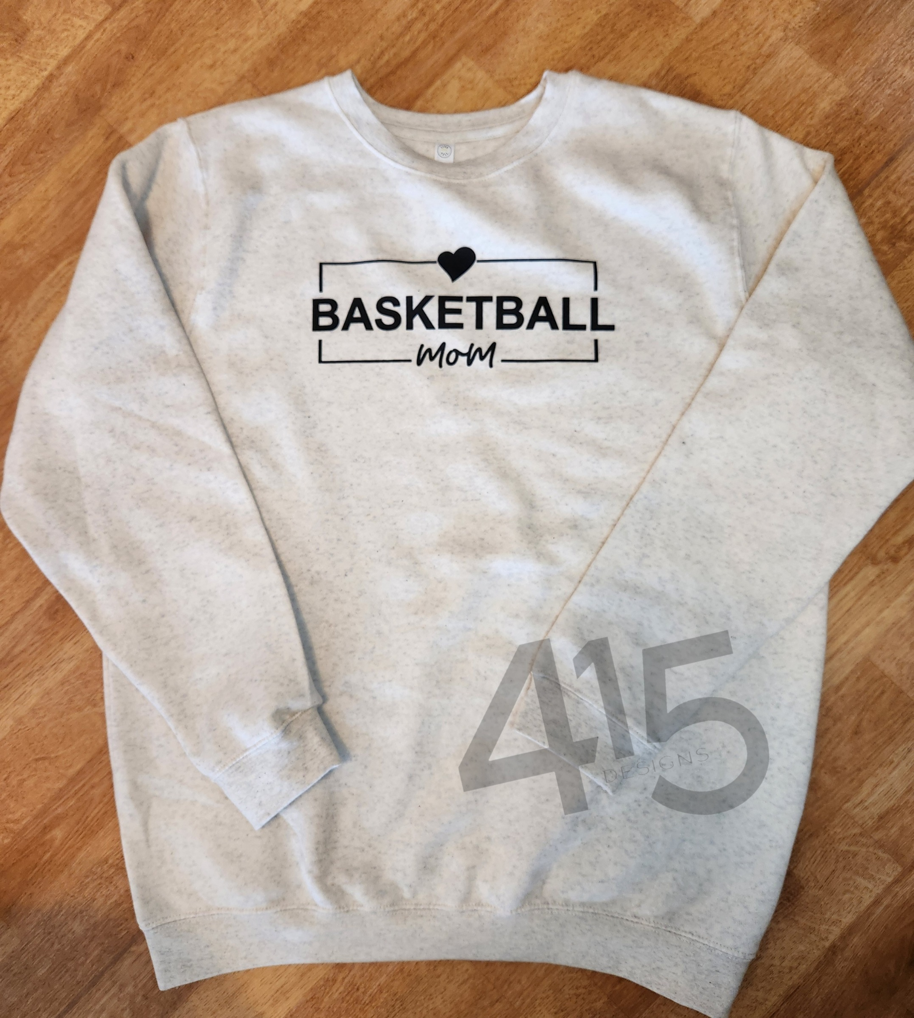 BASKETBALL MOM ELEVATED FLEECE CREWNECK-PREORDER