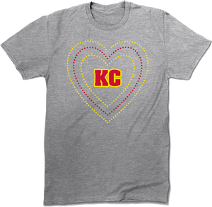 KC DOTTED HEART TEE