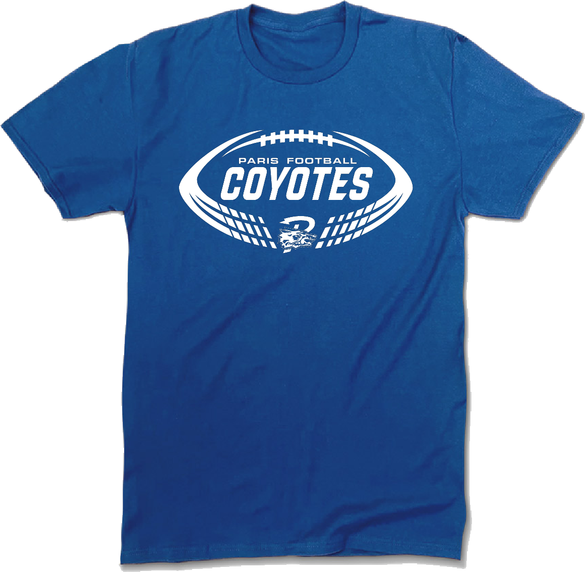 SLICED COYOTE FOOTBALL TEE